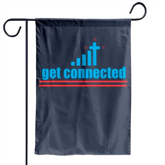 Discover Connected Garden Flag