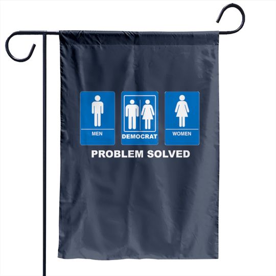 Discover Funny Republican Design Bathroom Problem Solved Garden Flag
