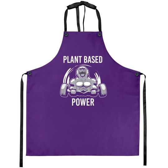 Discover Plant Based Power Vegan Gorilla Gym Fitness Bodybuilder Aprons
