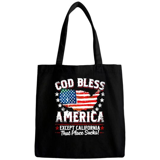 Discover Except California Sucks Bags