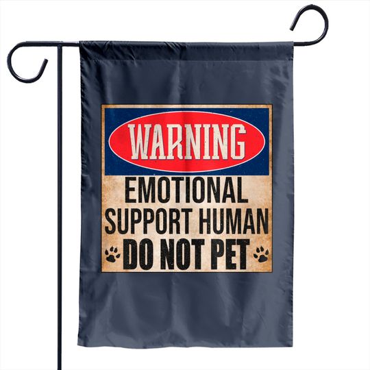 Discover Emotional Support Human Do Not Pet Service Dog Humor Furbaby Garden Flags