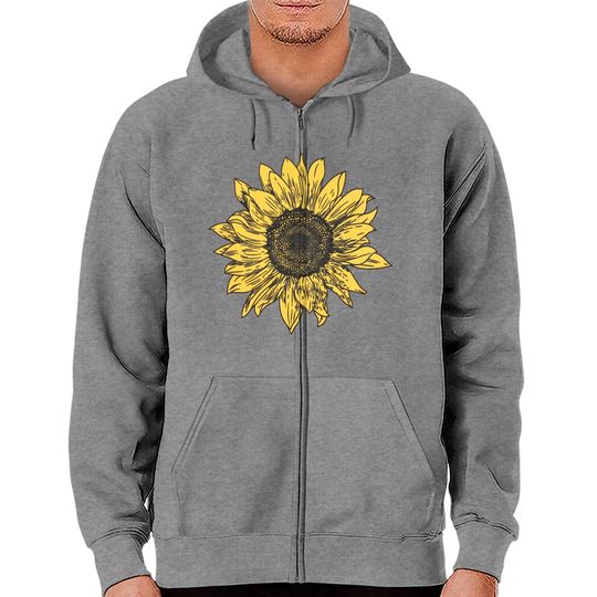 Discover Summer Sunflower Graphic Tank Top for Women - Sleeveless Tee with Zip Hoodie