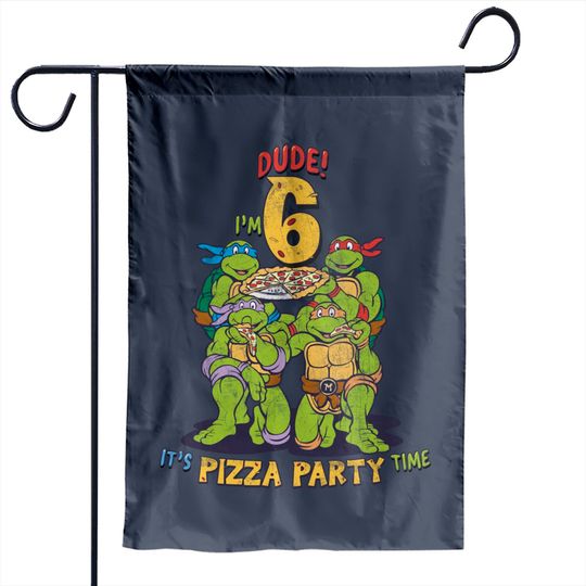 Discover Teenage Mutant Ninja Turtles I'm 6 Dude Pizza Birthday Party Garden Flag