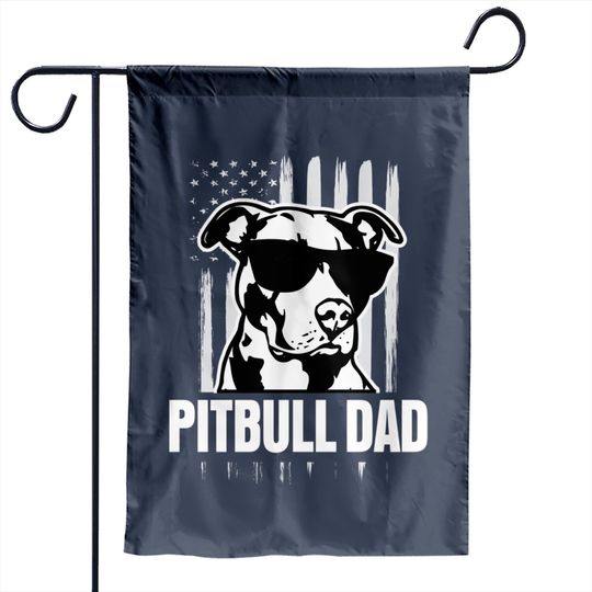 Discover Pitbull Dad Proud American Pit Bull Dog Garden Flag