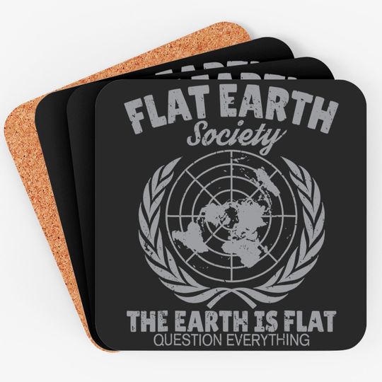 Discover Flat Earth Society Coaster