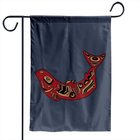 Discover Native American Indian Salmon Fish Totem Pacific Northwest Garden Flag