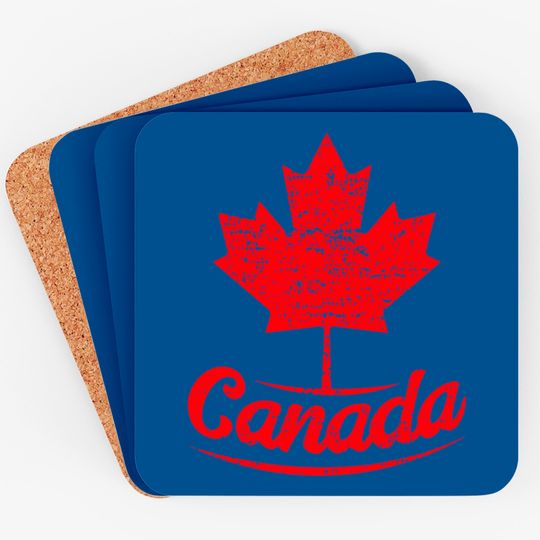 Discover Vintage Canada Flag Canadian Flag Maple Leaf Coaster