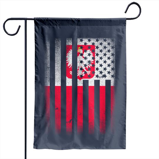 Discover Polish Roots American Grown Poland Usa Flag Garden Flag
