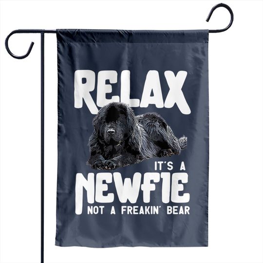 Discover Relax It's A Newfie Not A Freakin Bear Newfoundland Dog Garden Flag
