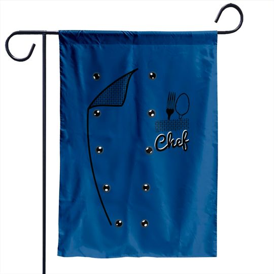 Discover Funny Chef Costume Jacket Garden Flag