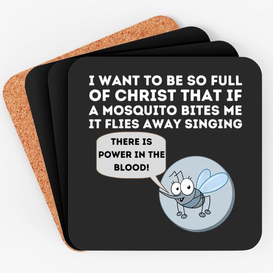 Discover Mosquito Joke Coaster