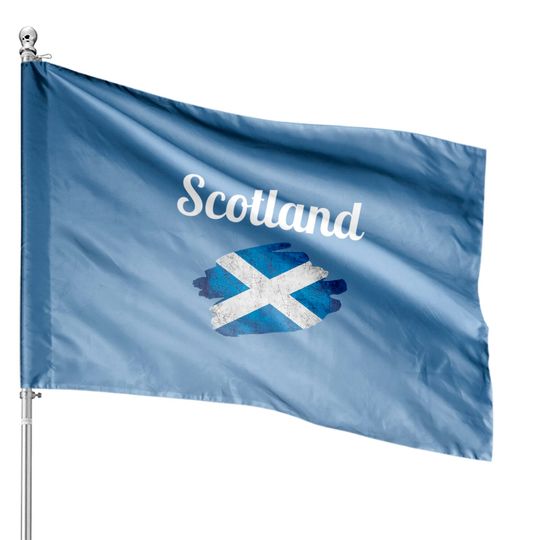Discover Euro 2021 House Flag Scotland Fans Vintage