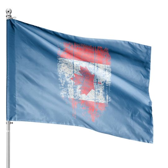 Discover Distressed Maple Leaf Canadian Flag Banner
