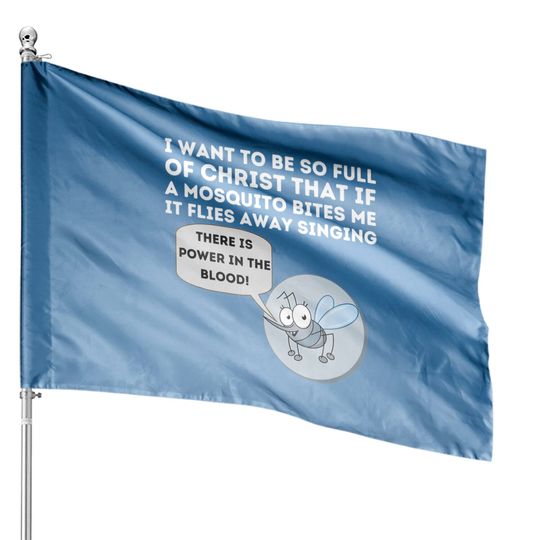 Discover Mosquito Joke House Flag