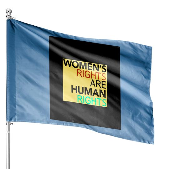 Discover Rights Are Human Rights House Flag