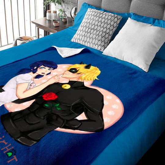 Discover Marichat - Ladybug X Chat Noir Baby Blankets