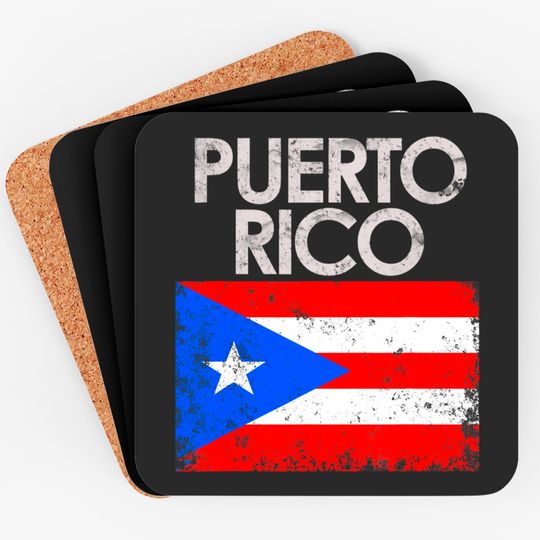 Discover Vintage Puerto Rico Rican Flag Coaster