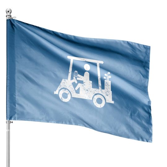 Discover Golfer Holding Beer Funny Golf Outing House Flag