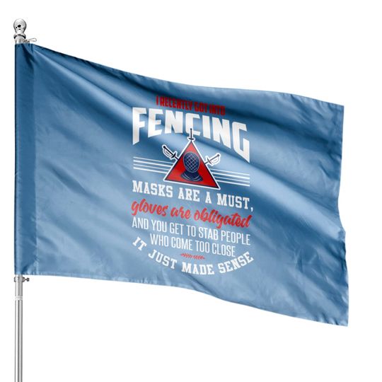 Discover Fencing House Flag Fencing Sport Quote Joke Fencer House Flag