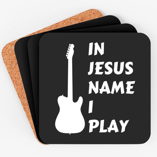 Discover In Jesus Name I Play Christian Faith Religious Coaster