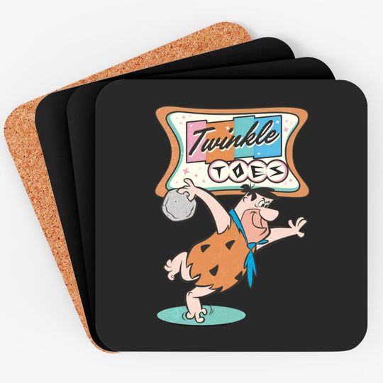 Discover The Flintstones Twinkle Toes Fred Flintstone Bowling Alley Coasters