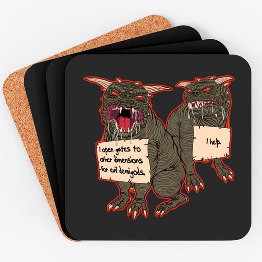 Discover Terror Dog Shaming - Ghostbusters - Coasters