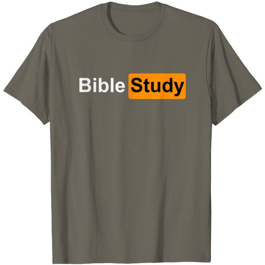 Discover Bible Study Hub Logo Funny Sarcastic Adult Humor T-Shirt