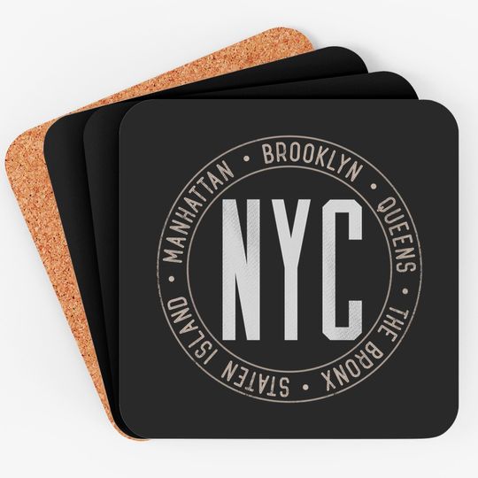 Discover New York Boroughs Five Boroughs NYC Lovers and Residents Coasters