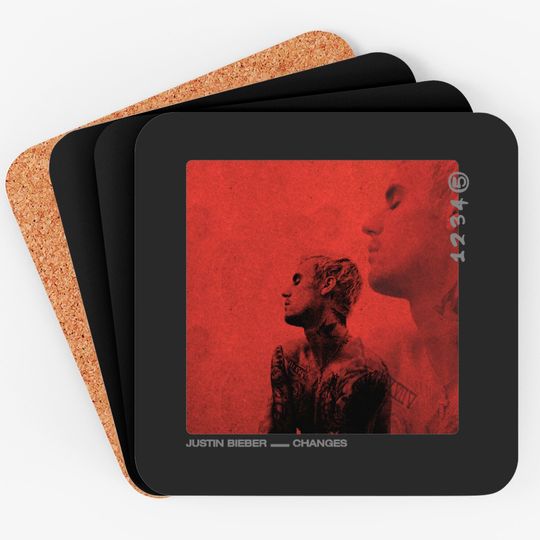 Discover Justin Bieber Red Cover Coasters