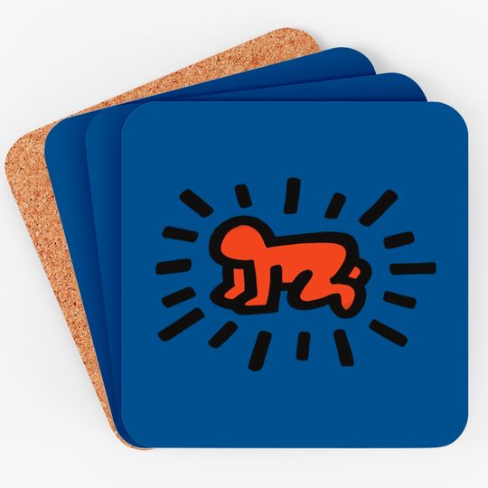 Discover Keith Haring Coasters Radiant Baby Icon, 1990 Street Art