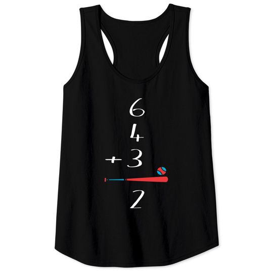 Discover 6 4 3 2 Double Play Baseball Tank Tops