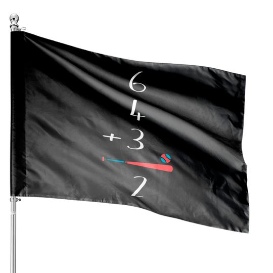 Discover 6 4 3 2 Double Play Baseball House Flags