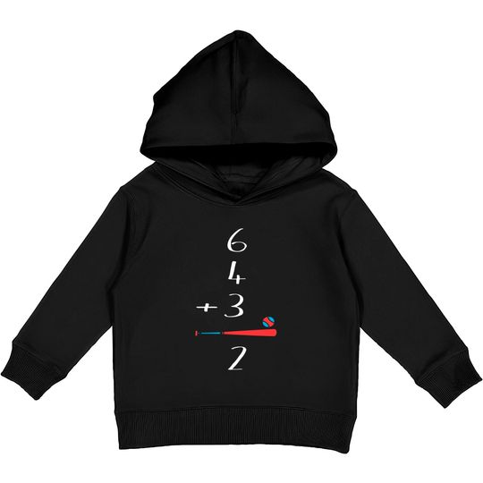 Discover 6 4 3 2 Double Play Baseball Kids Pullover Hoodies