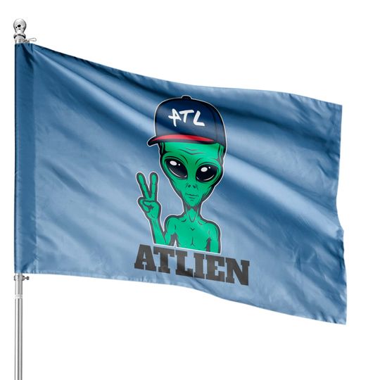 Discover Atlanta Atlien Atl Gift House Flag
