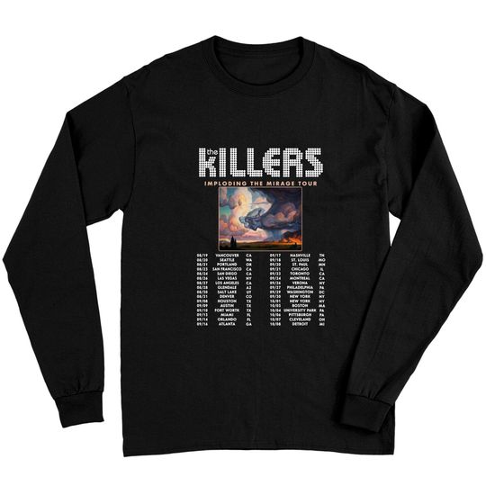 Discover The Killers Imploding The Mirage Tour 2022 Long Sleeves