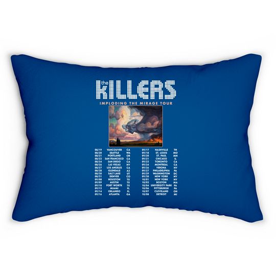 Discover The Killers Imploding The Mirage Tour 2022 Lumbar Pillows