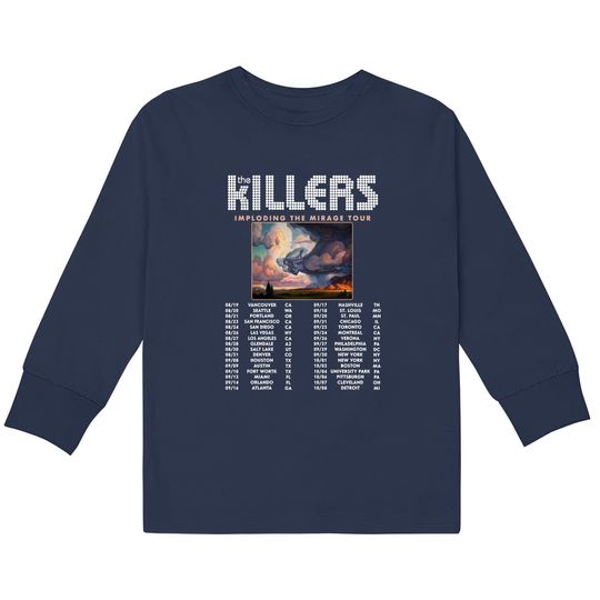 Discover The Killers Imploding The Mirage Tour 2022  Kids Long Sleeve T-Shirts