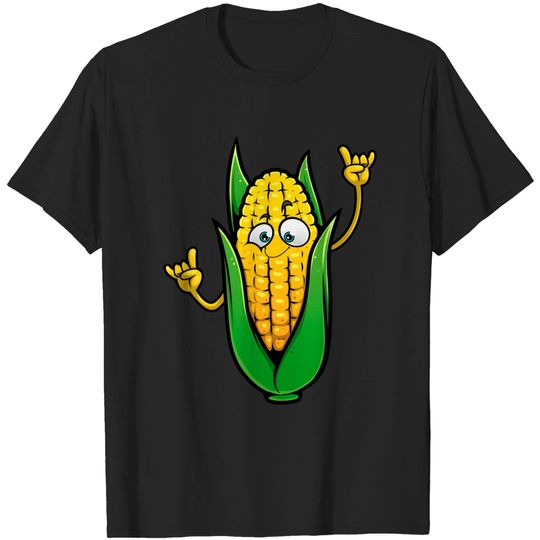 Discover Cartoon Corn T-shirt Funny Corn On The Cob Designs