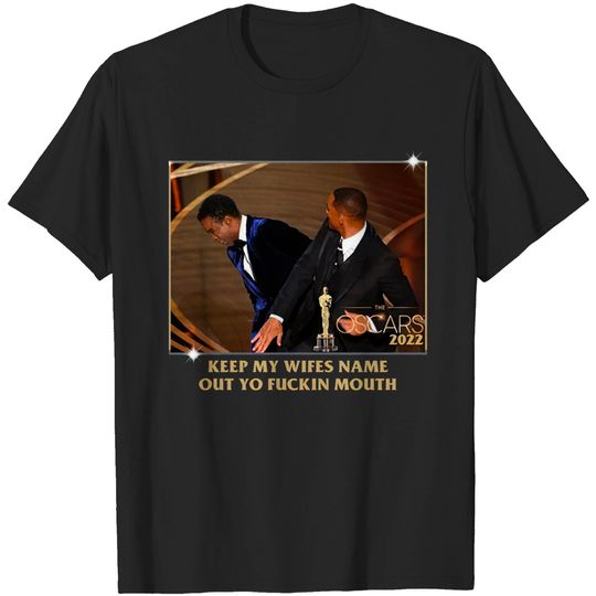 Discover Will Smith slaps Chris Rock The Oscars 2022 5.3 oz. T-Shirt Tee