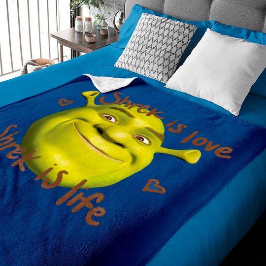 Discover Shrek is Love Shrek is Life Baby Blanket