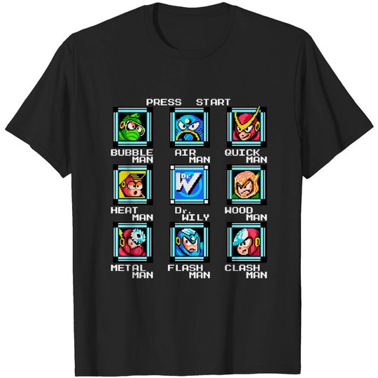 Discover Mega Man - Mens Stage Select T-Shirt