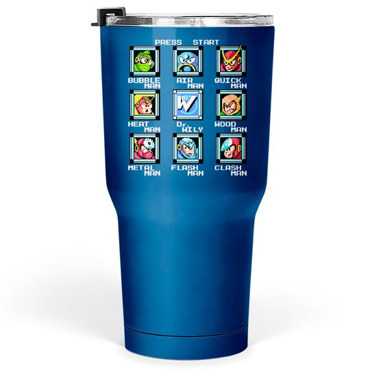 Discover Mega Man - Mens Stage Select Tumblers 30 oz