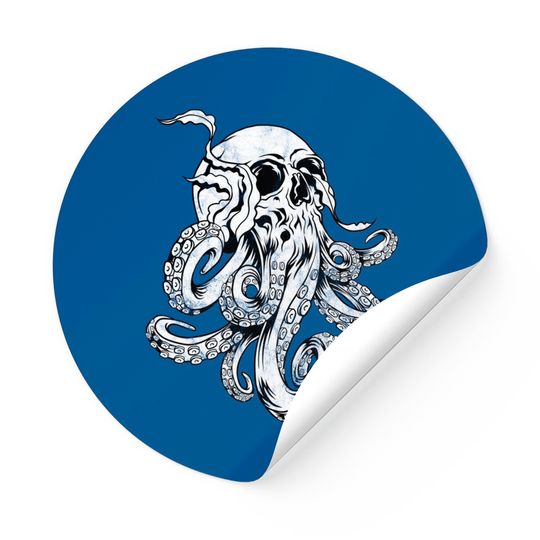 Discover Octopus Skull Monster Kraken Cthulhu Skull Sticker