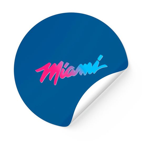 Discover Men's Sticker Miami Script