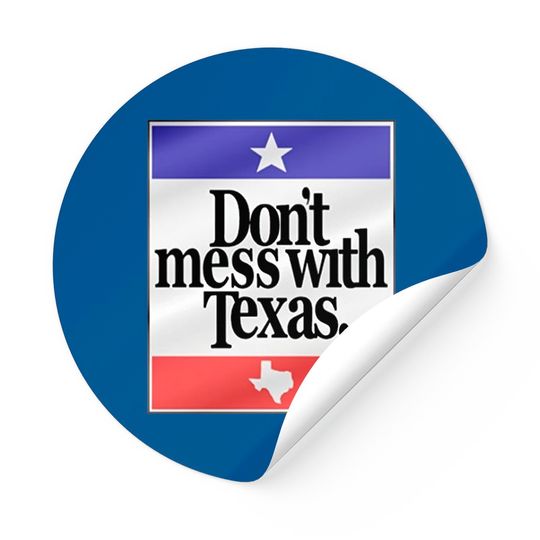 Discover Mens Don't Mess With Texas Flag Sticker