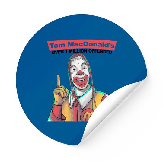 Discover Tom Macdonald's Over 1 Million Offended Sticker.