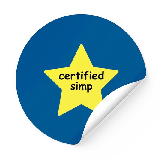 Discover Certified Simp Star Sticker