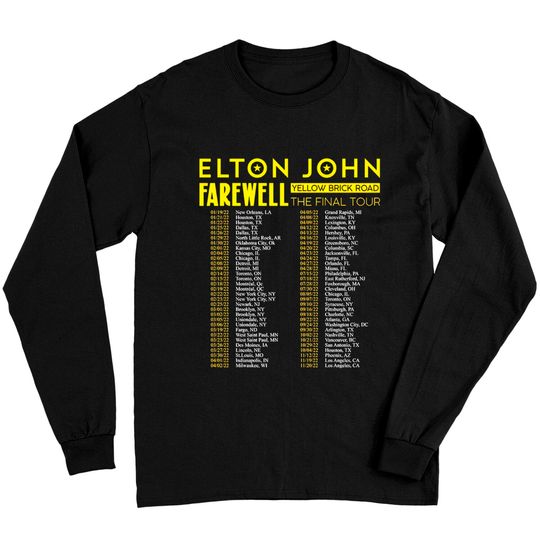 Discover Elton John Farewell Tour 2022 Long Sleeves