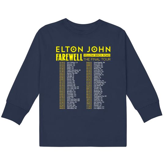 Discover Elton John Farewell Tour 2022  Kids Long Sleeve T-Shirts