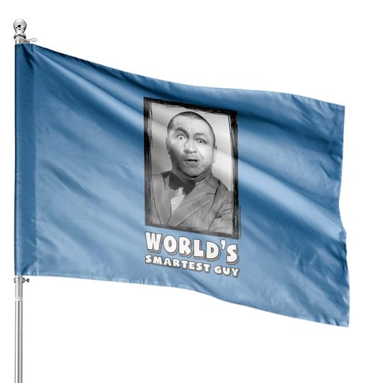 Discover The Three Stooges Curly, World's Smartest Guy House Flags
